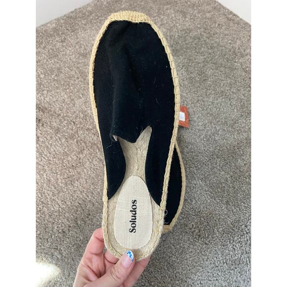 New Soludos The Dali Mule Espadrille Slide On Shoes, Black, Size 8-8.5 - Picture 3 of 4